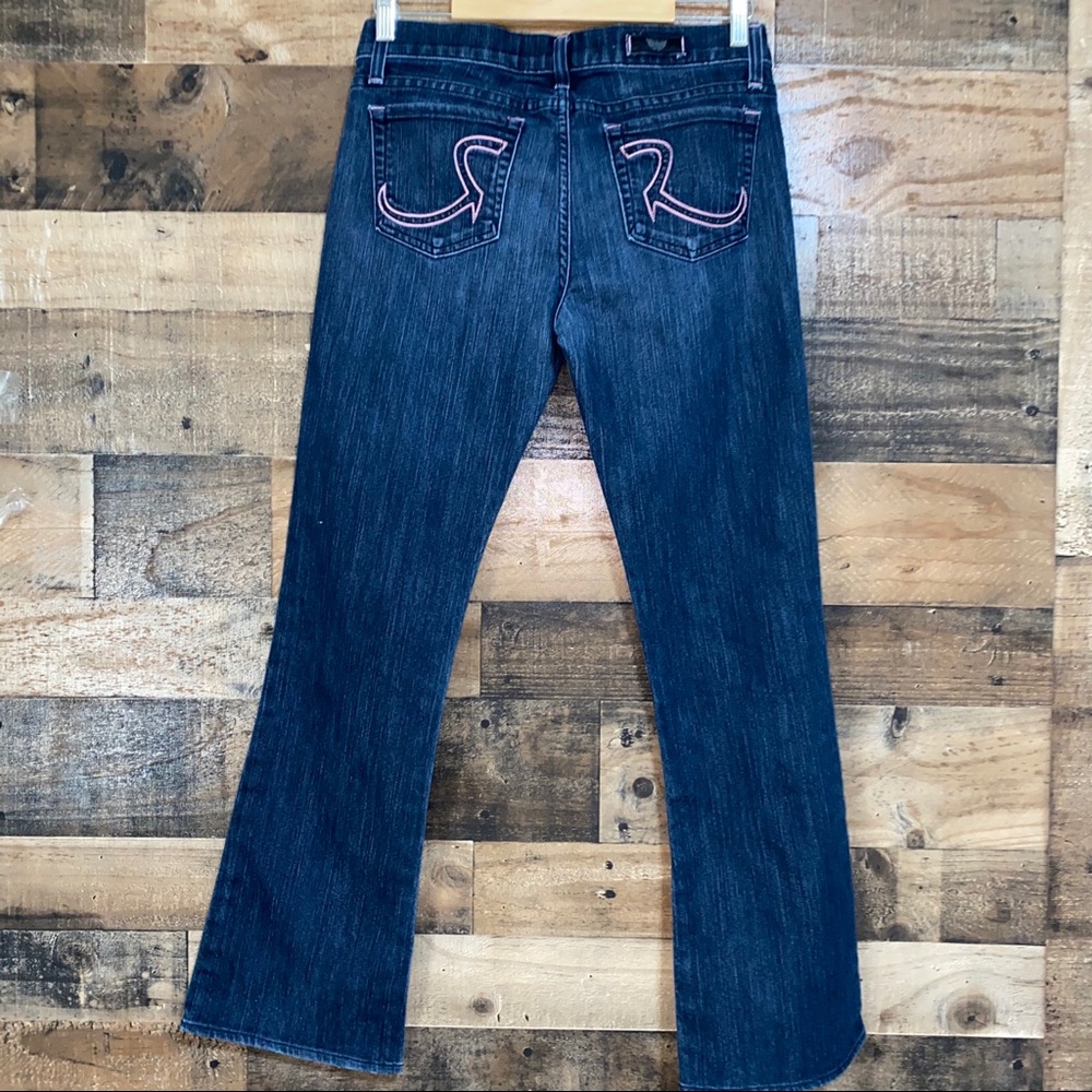 Rock & Republic Dark Wash Jeans with Pink Pocket